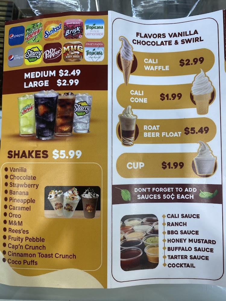 Cali Burger Menu image 2